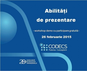 Abordeaza constructiv relatia cu auditoriul - dezvolta-ti abilitatile de prezentare! workshop demo cu participare gratuita | Bucuresti, 26 februarie 2015