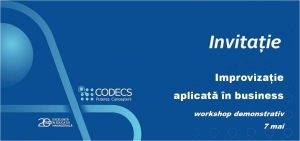 Improvizatie aplicata in business | Invitatie workshop demonstrativ sustinut de Bogdan Grigore | Bucuresti | 7 mai 2014 | ora 18:00
