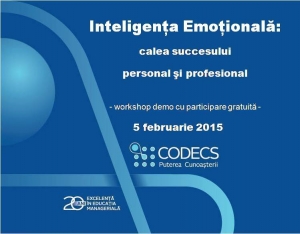 Invitatie la Inteligenta Emotionala - calea succesului personal si profesional | workshop demo cu participare gratuita | Bucuresti, 10 februarie 2015
