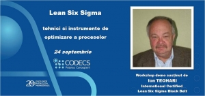 Lean Six Sigma - tehnici si instrumente de optimizare a proceselor | Invitatie la workshop demo cu participare gratuita | 24 septembrie