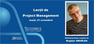 Invitatie la Lectii de Project Management | workshop demo cu participare gratuita | 21 octombrie