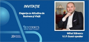 Eleganta ca Atitudine de Business si Viata | Invitatie workshop demonstrativ sustinut de Mihai Stanescu