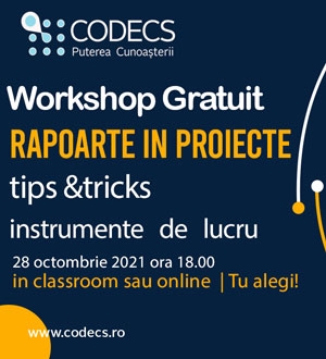 Workshop Gratuit | Rapoarte in Project Management 